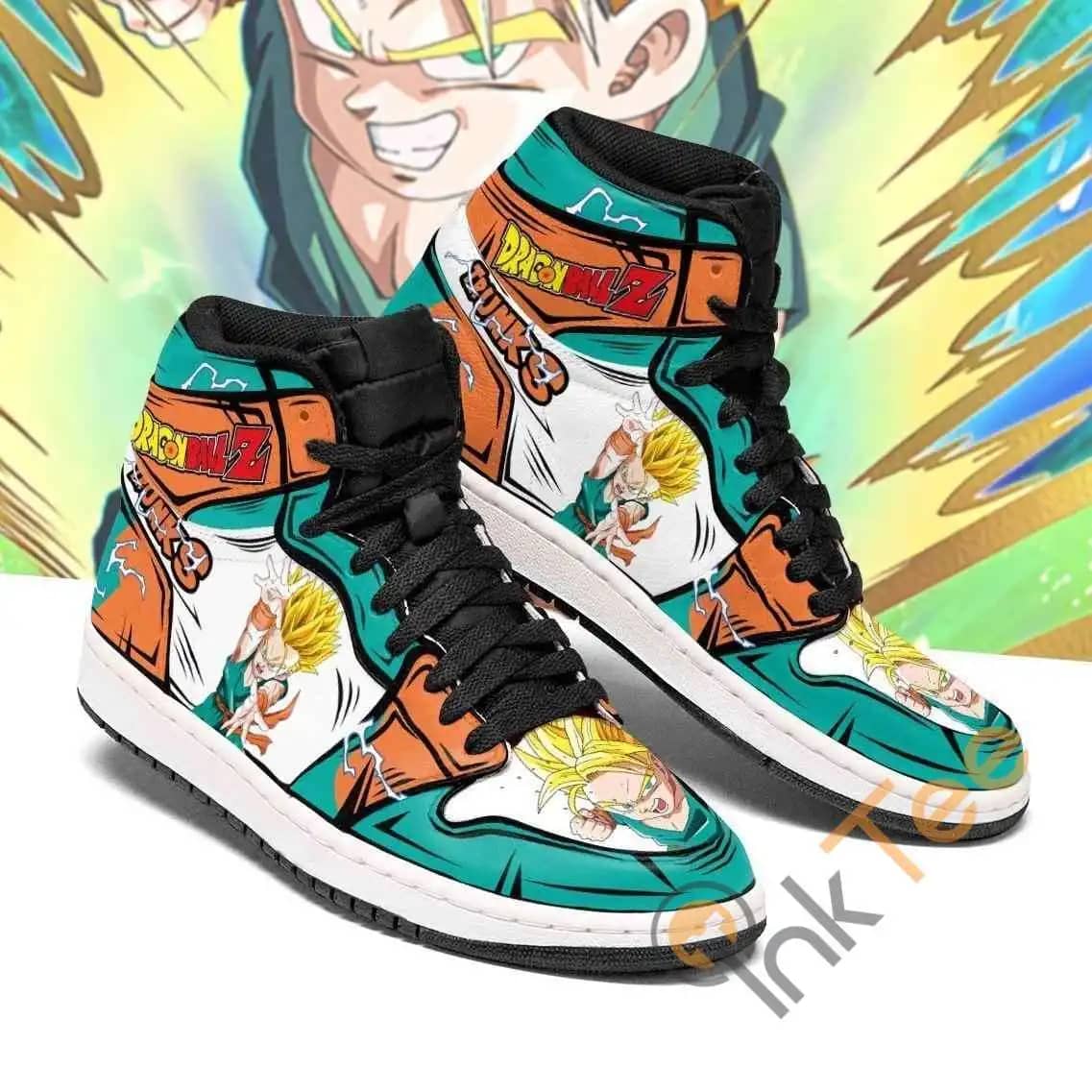 Kid Trunks Dragon Ball Z Anime Sneakers Air Jordan Shoes