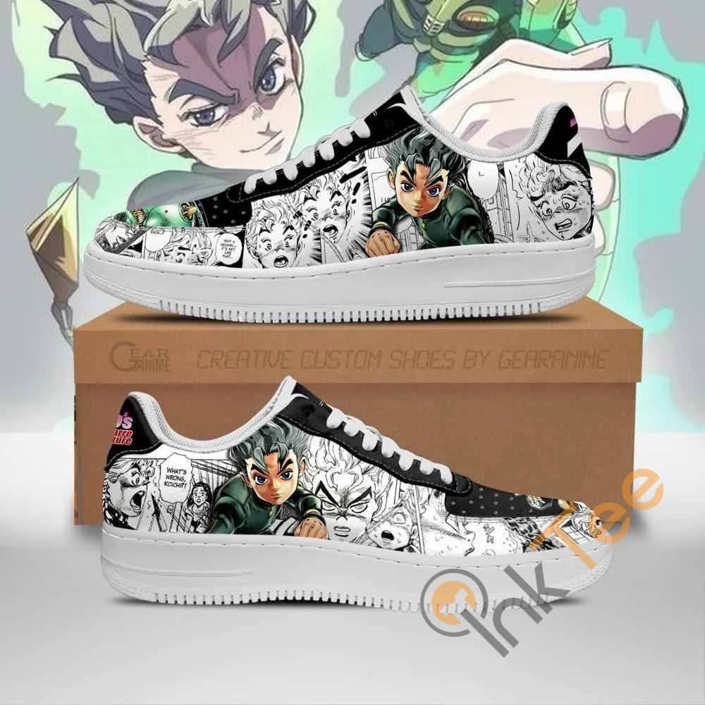 Koichi Hirose Manga Style Jojo'S Anime Nike Air Force Shoes