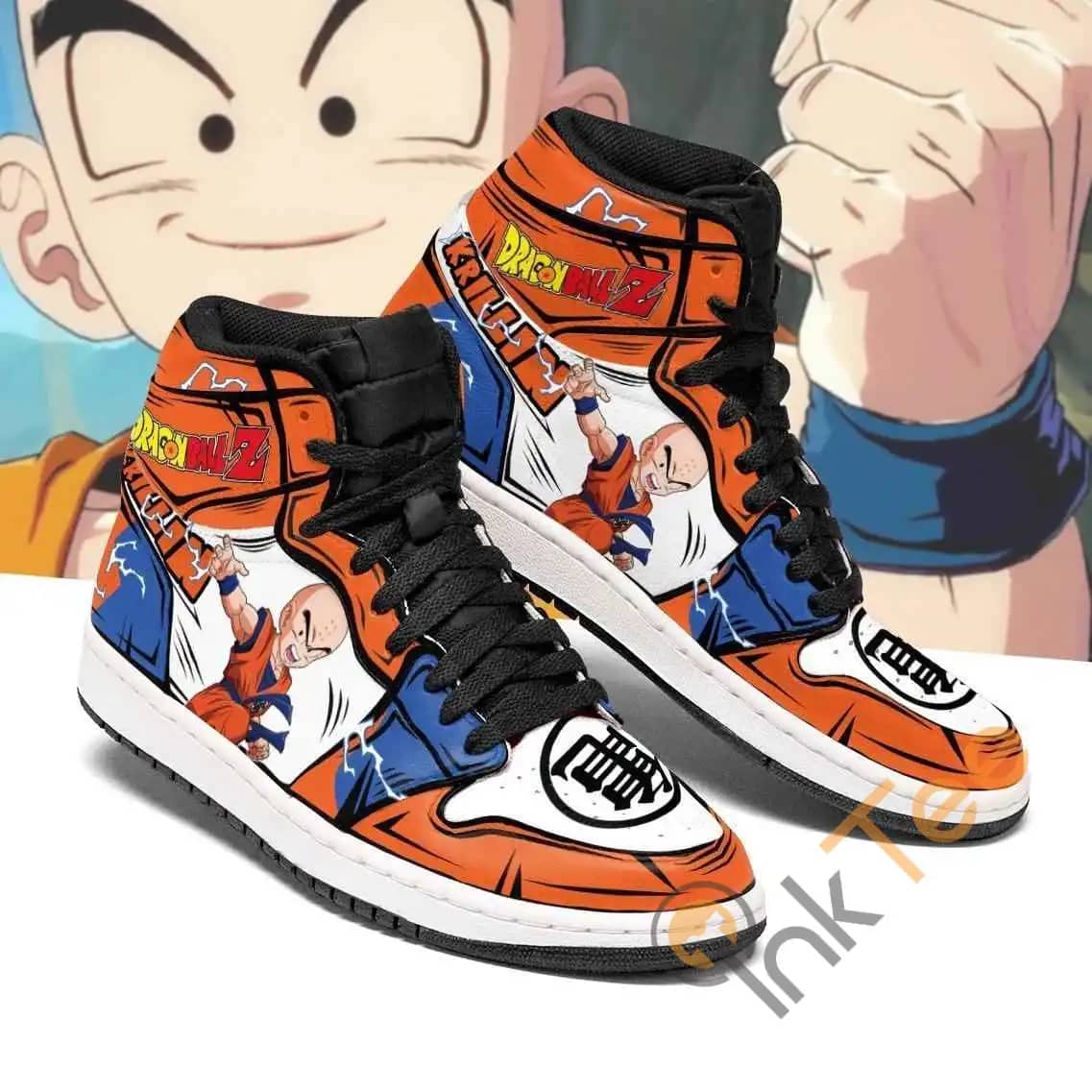 Krillin Dragon Ball Z Anime Sneakers Air Jordan Shoes