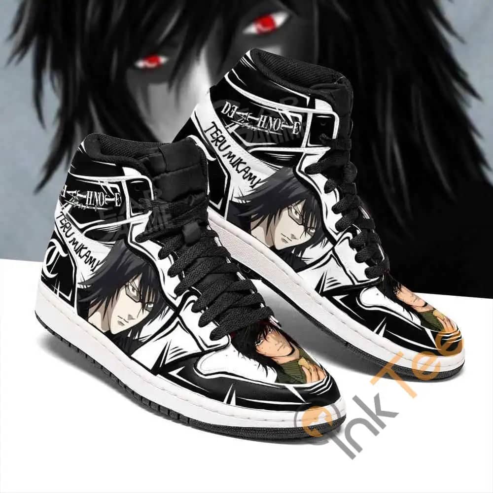 Light Teru Mikami Custom Death Note Sneakers Anime Air Jordan Shoes