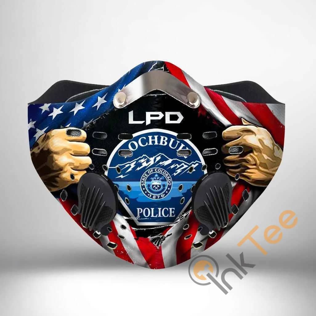Lochbuie Police Department Filter Activated Carbon Pm 2.5 Fm Sku 2365 Face Mask