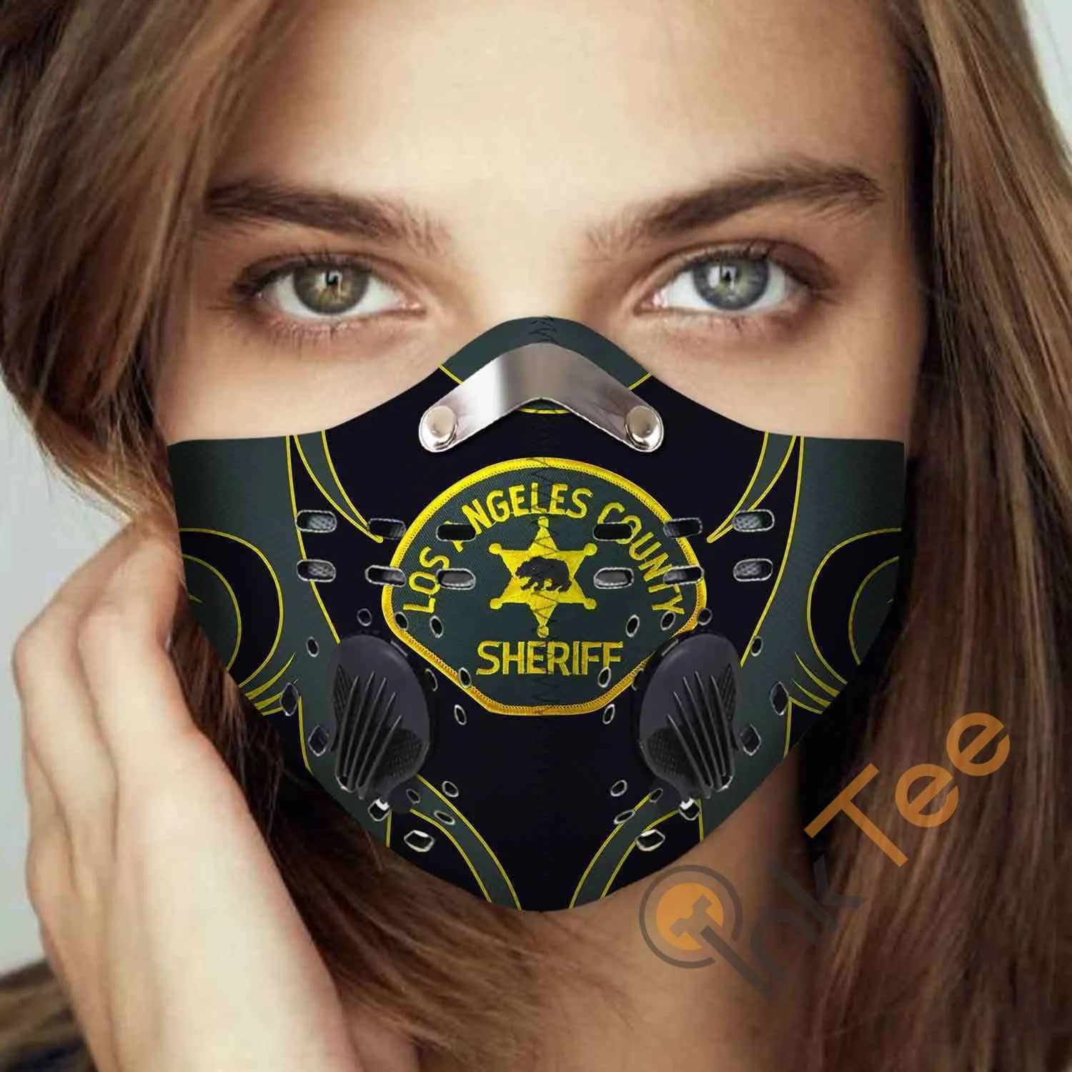 Los Angeles County Sheriff'S Department Filter Activated Carbon Pm 2.5 Fm Sku 3472 Face Mask