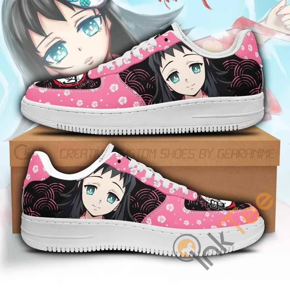 Makomo Custom Demon Slayer Anime Nike Air Force Shoes