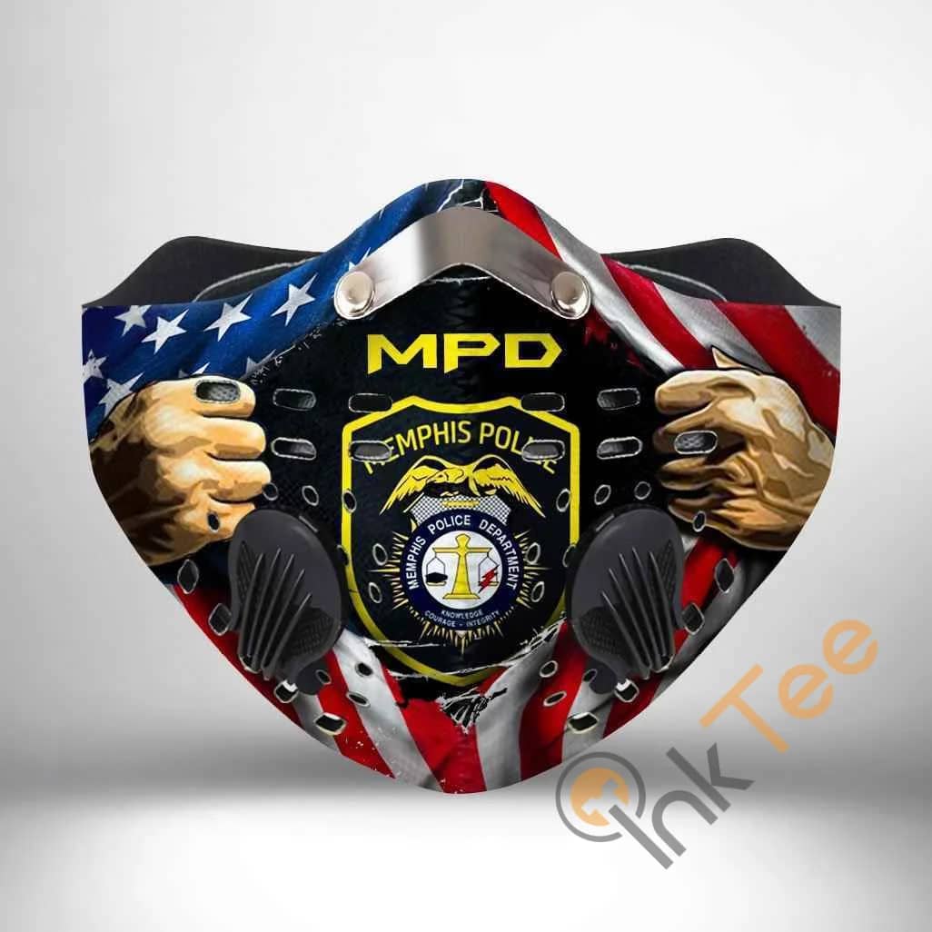 Memphis Police Department Filter Activated Carbon Pm 2.5 Fm Sku 2275 Face Mask