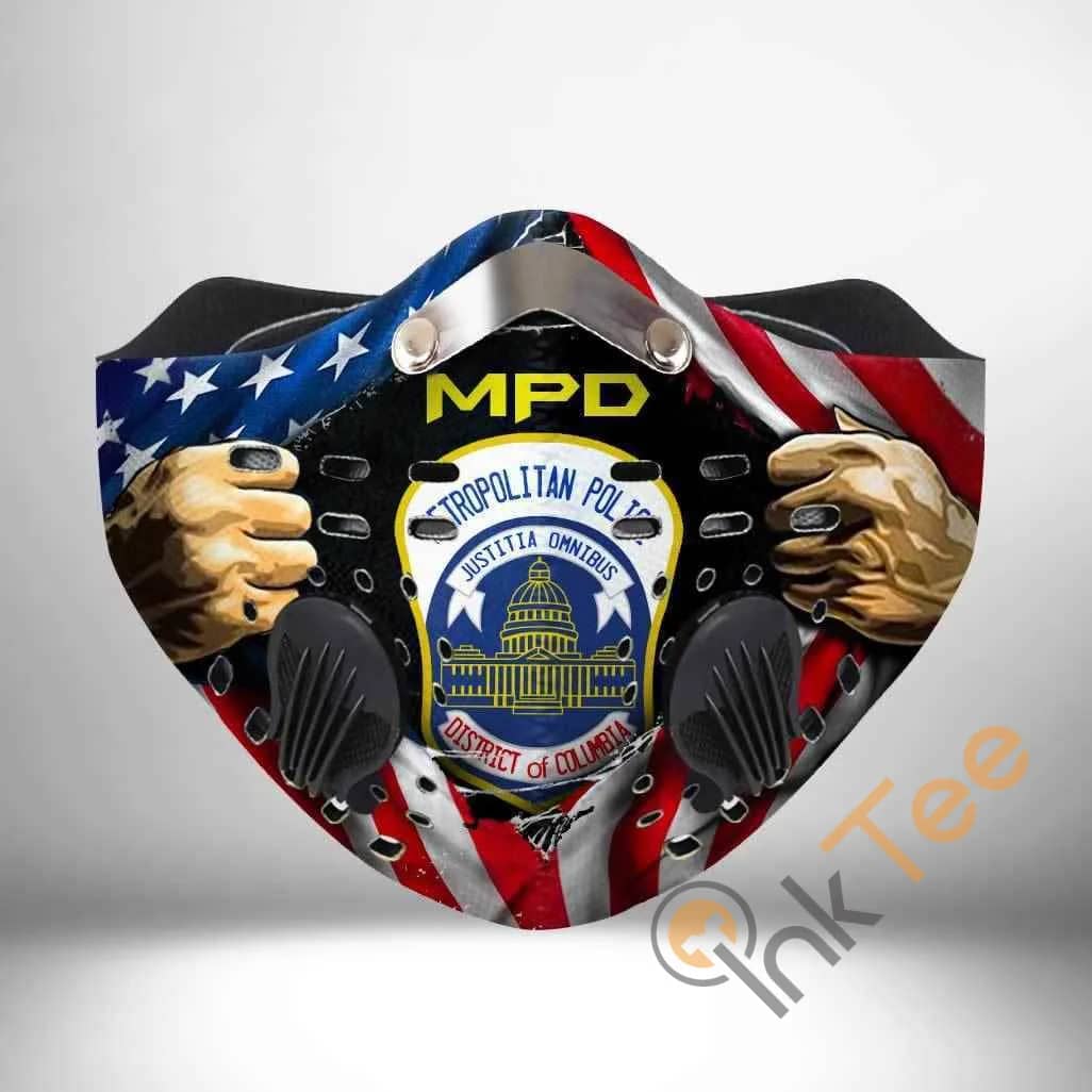 Metropolitan Police Department Filter Activated Carbon Pm 2.5 Fm Sku 2208 Face Mask