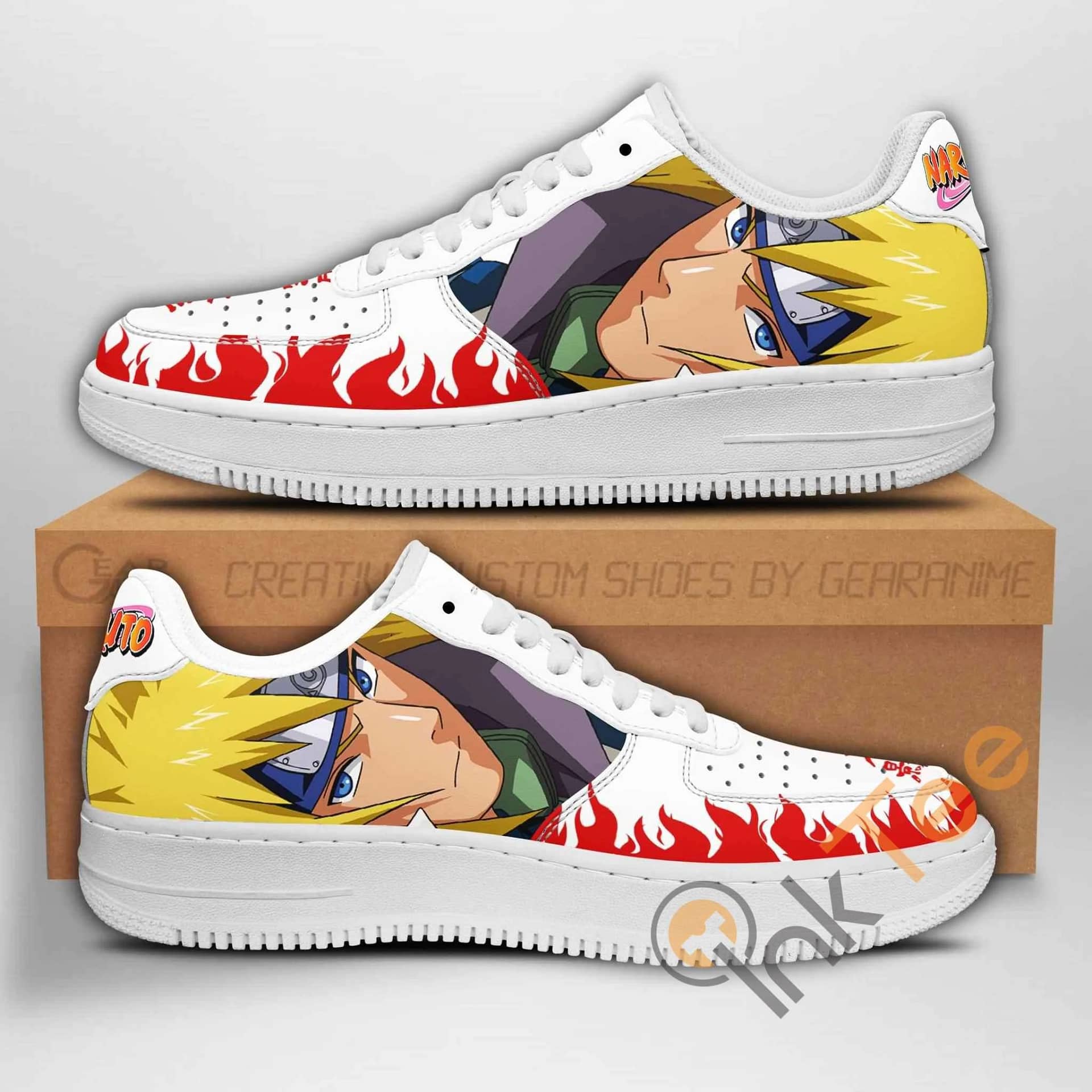 Minato Naruto Anime Nike Air Force Shoes