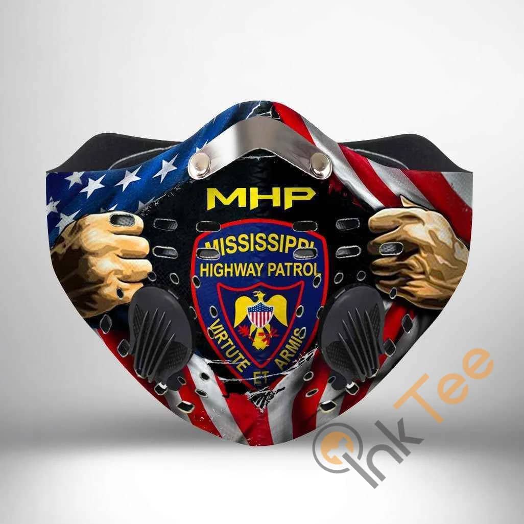 Mississippi Highway Safety Patrol Filter Activated Carbon Pm 2.5 Fm Sku 2276 Face Mask
