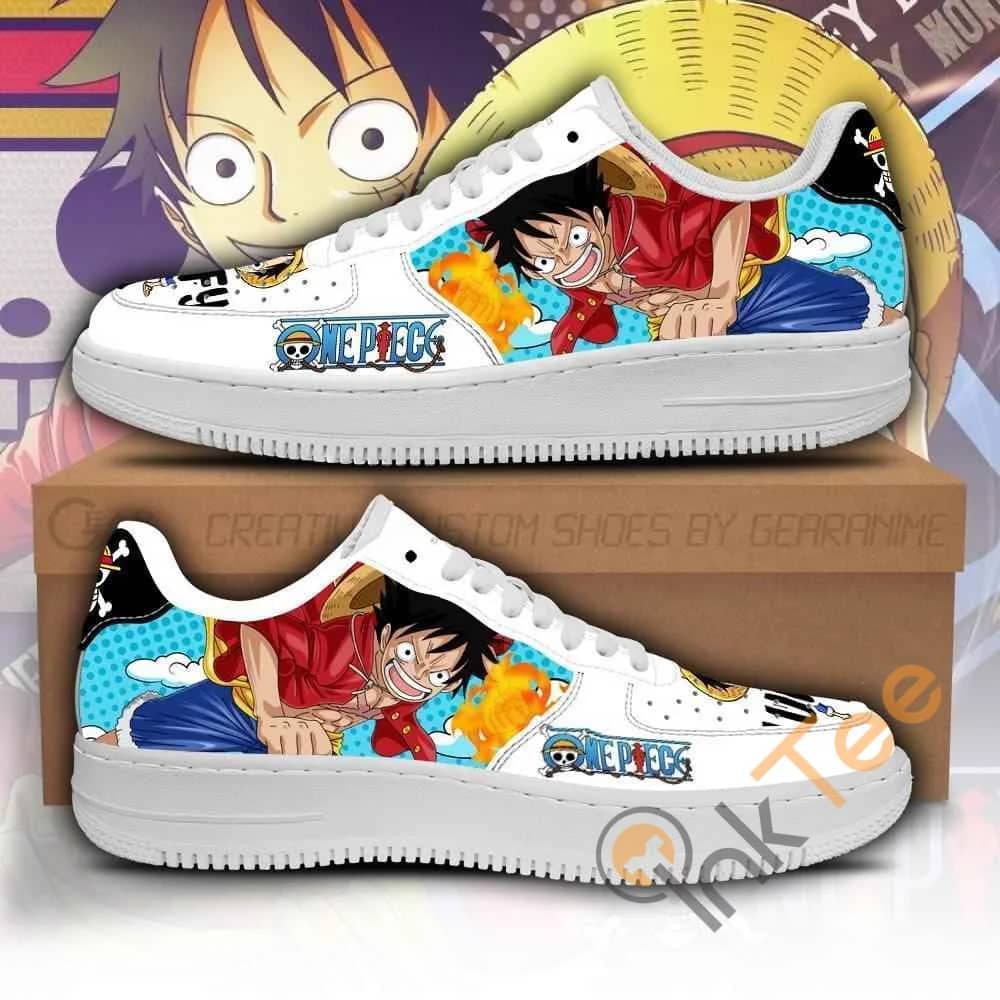 Monkey D Luffy Custom One Piece Anime Nike Air Force Shoes