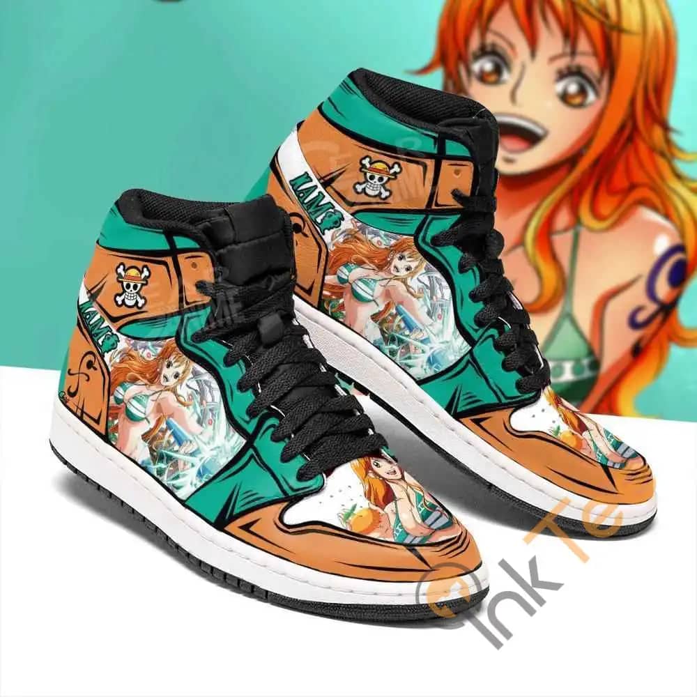 Nami Straw Hat Priates One Piece Sneakers Anime Air Jordan Shoes