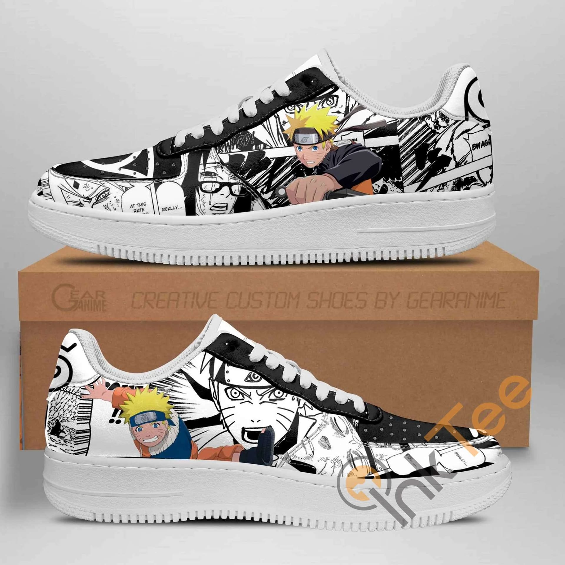 Naruto Manga Custom Style Anime Nike Air Force Shoes