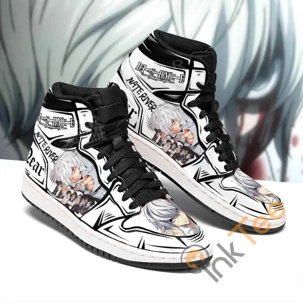 Nate River Near Custom Death Note Sneakers Anime Air Jordan Shoes