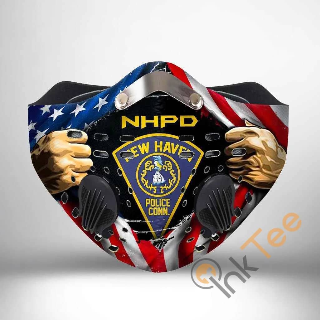 New Haven Police Department Filter Activated Carbon Pm 2.5 Fm Sku 2335 Face Mask