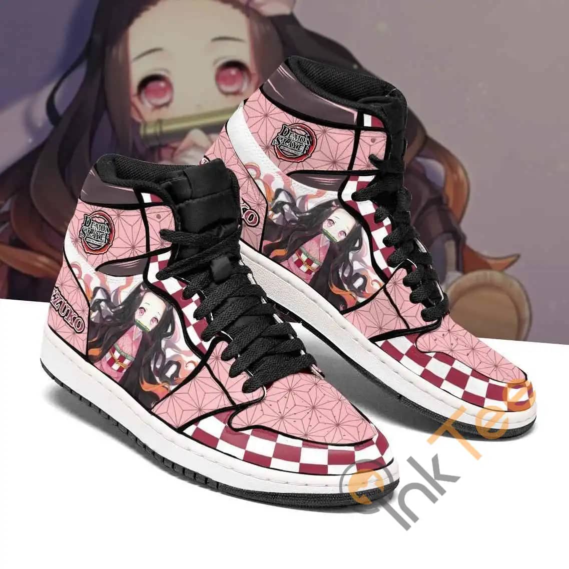 Nezuko Costume Demon Slayer Sneakers Anime Air Jordan Shoes