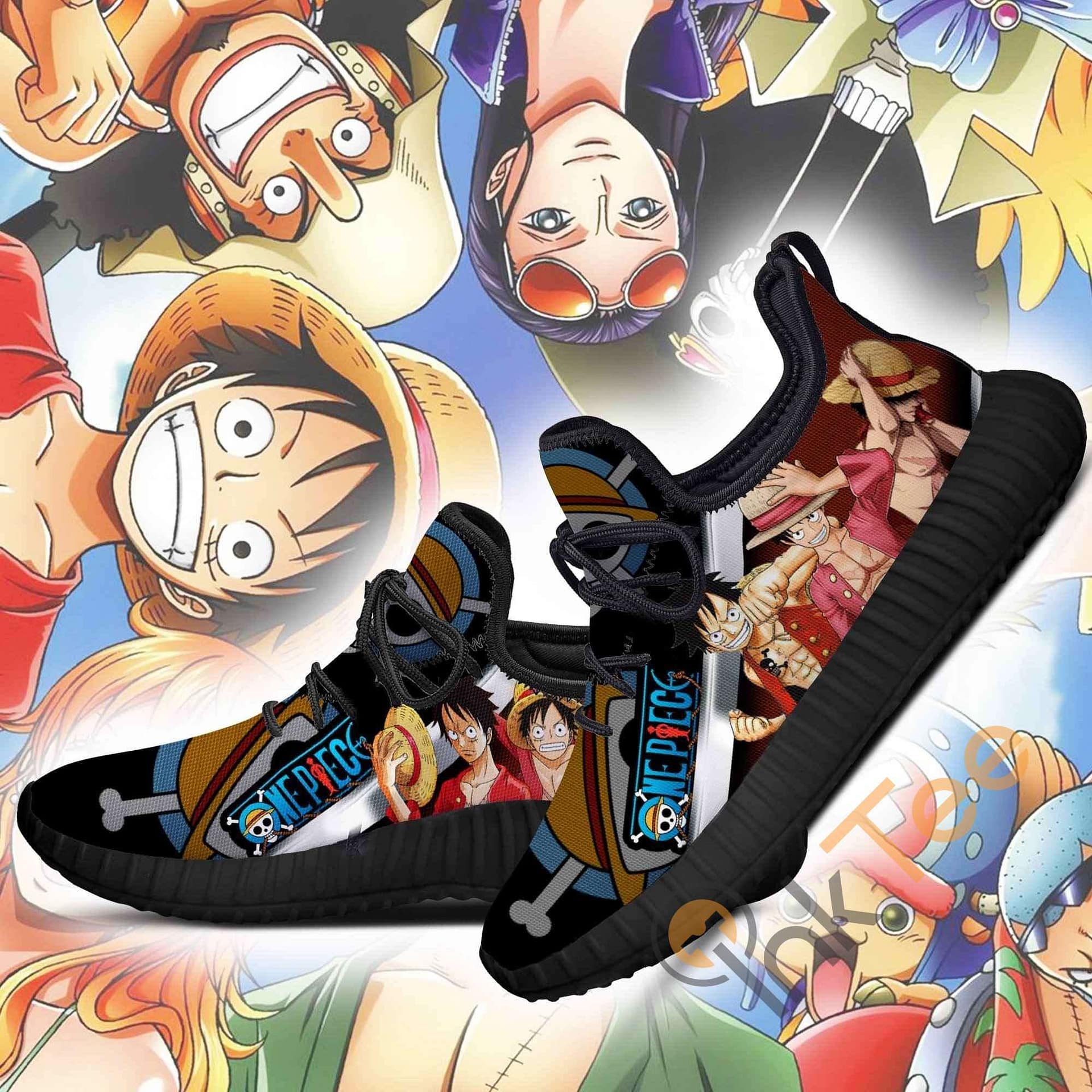 Inktee Store - One Piece Luffy One Piece Anime Reze Shoes Image