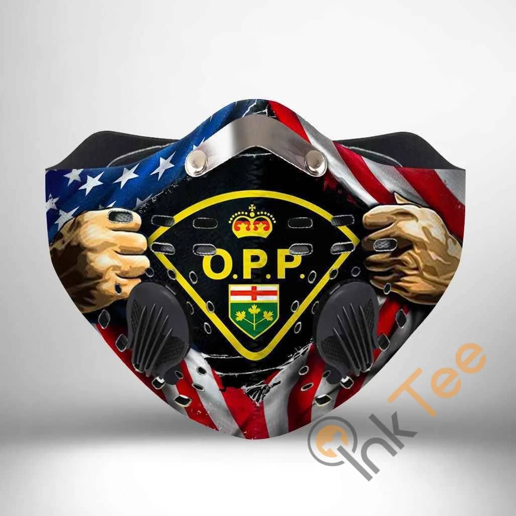 Ontario Provincial Police Filter Activated Carbon Pm 2.5 Fm Sku 2308 Face Mask