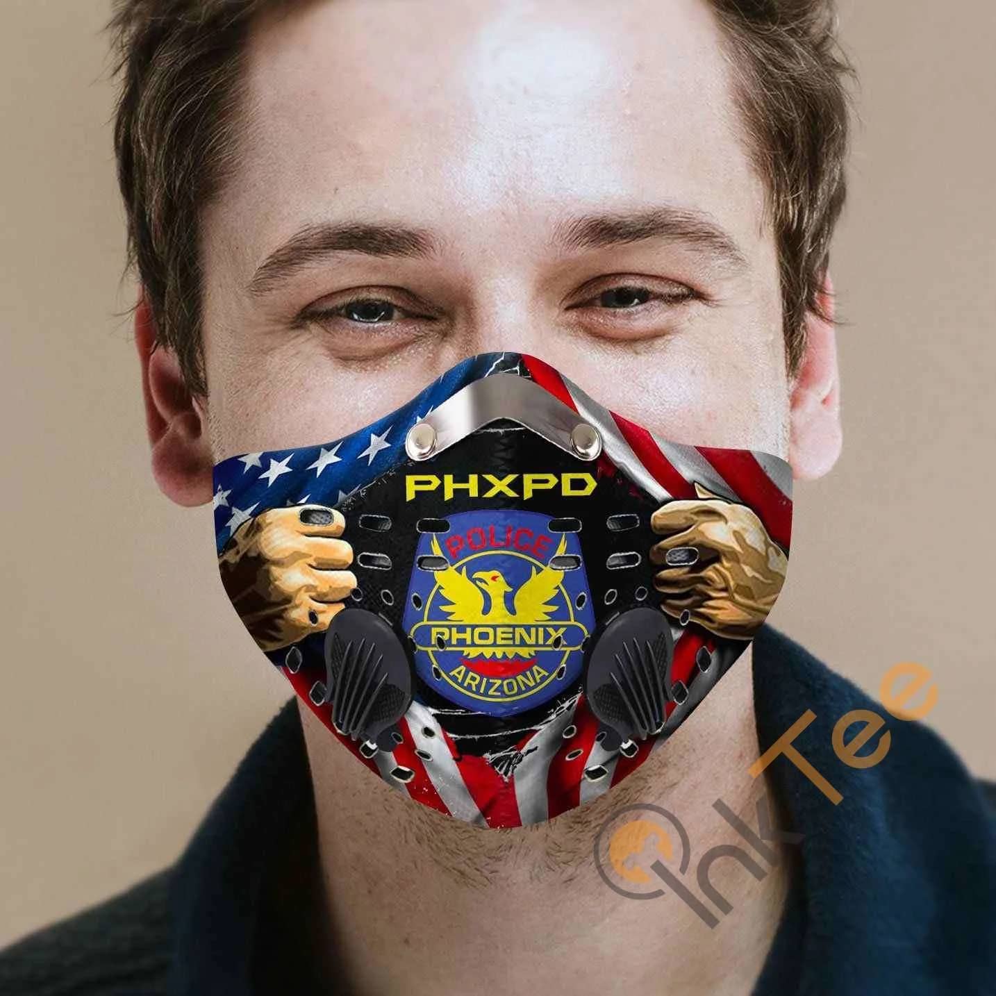 Phoenix Police Department Filter Activated Carbon Pm 2.5 Fm Sku 2195 Face Mask