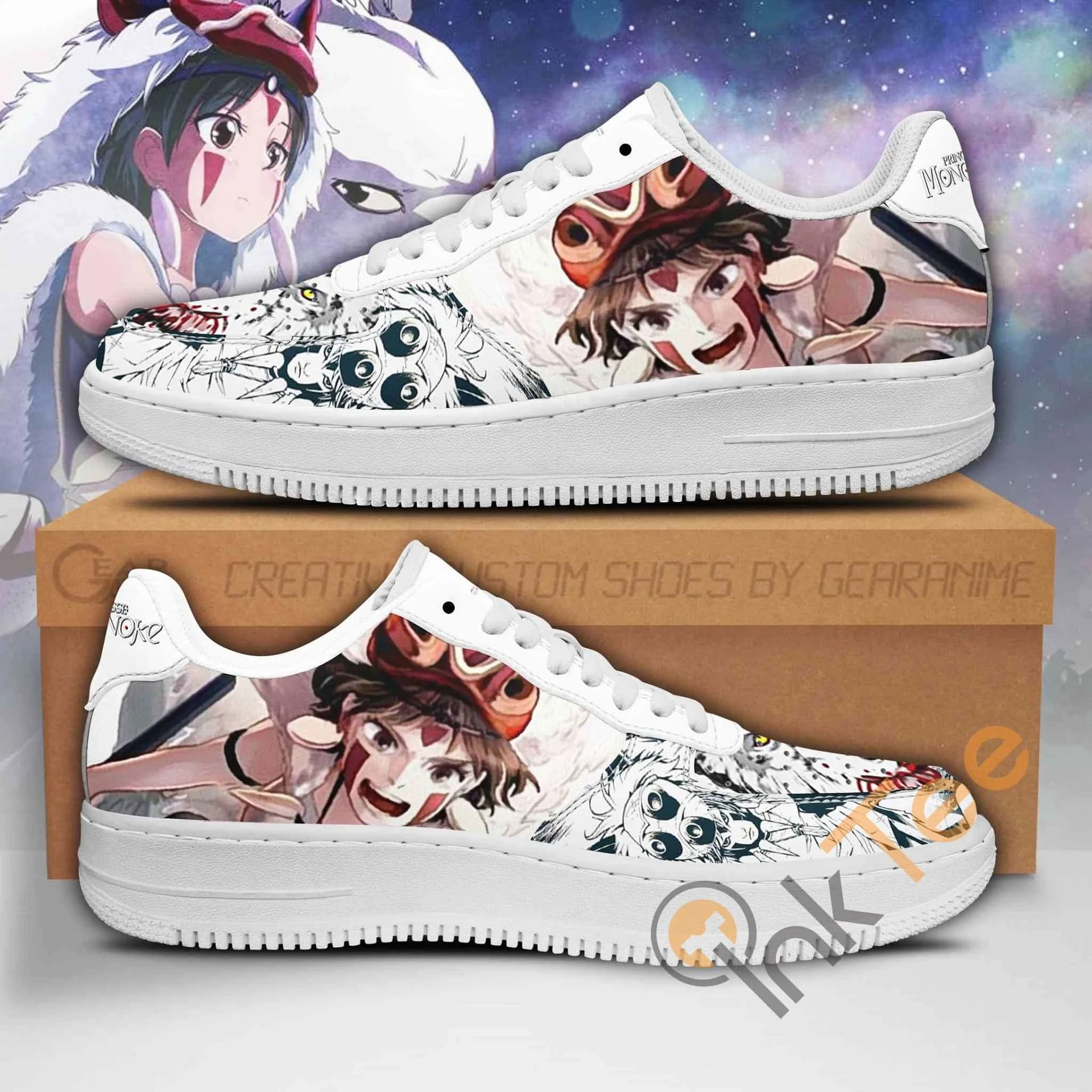 Princess Mononoke Anime Shoes Nike Air Force Shoes