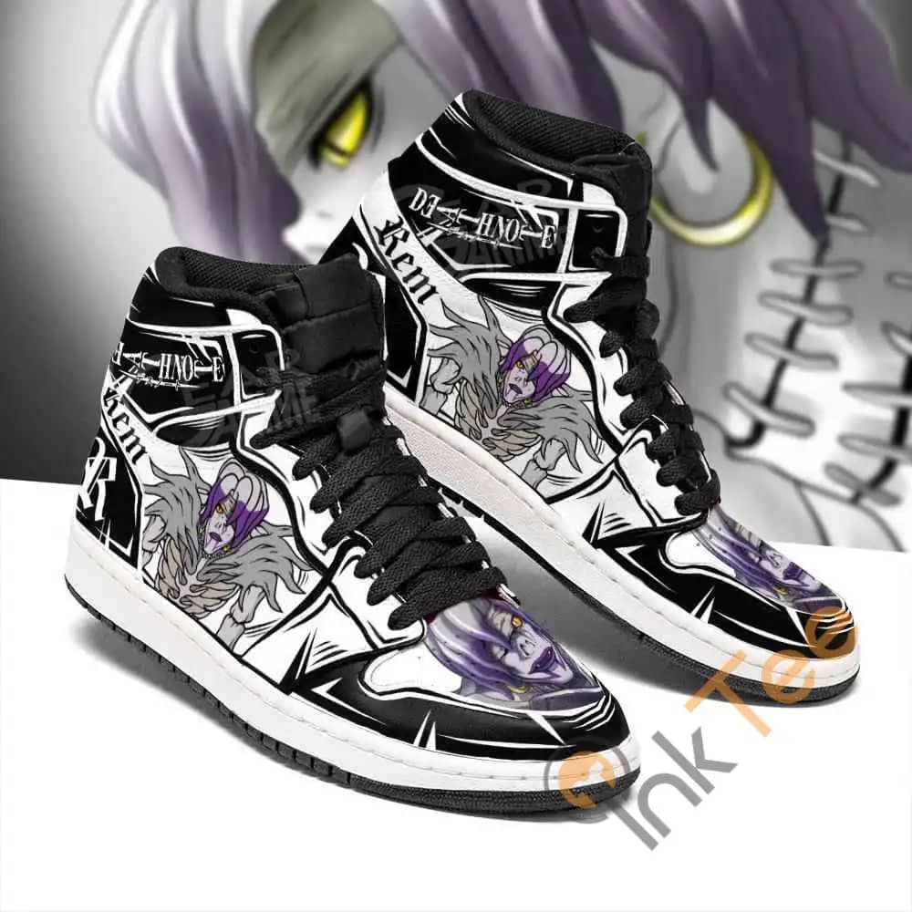 Rem Custom Death Note Sneakers Anime Air Jordan Shoes