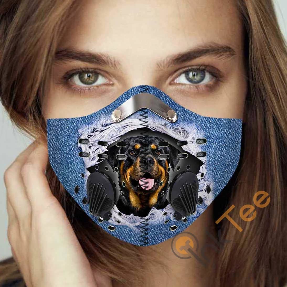 Rottweiler Filter Activated Carbon Pm 2.5 Fm Sku 4958 Face Mask