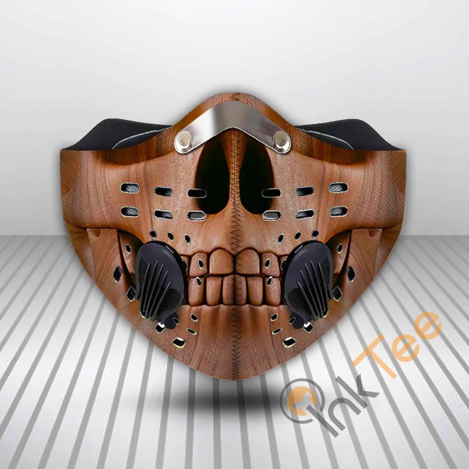 Skull Wood Filter Carbon Pm 2.5 Fm Sku 3532 Face Mask