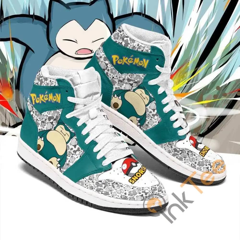 Snorlax Cute Pokemon Sneakers Air Jordan Shoes