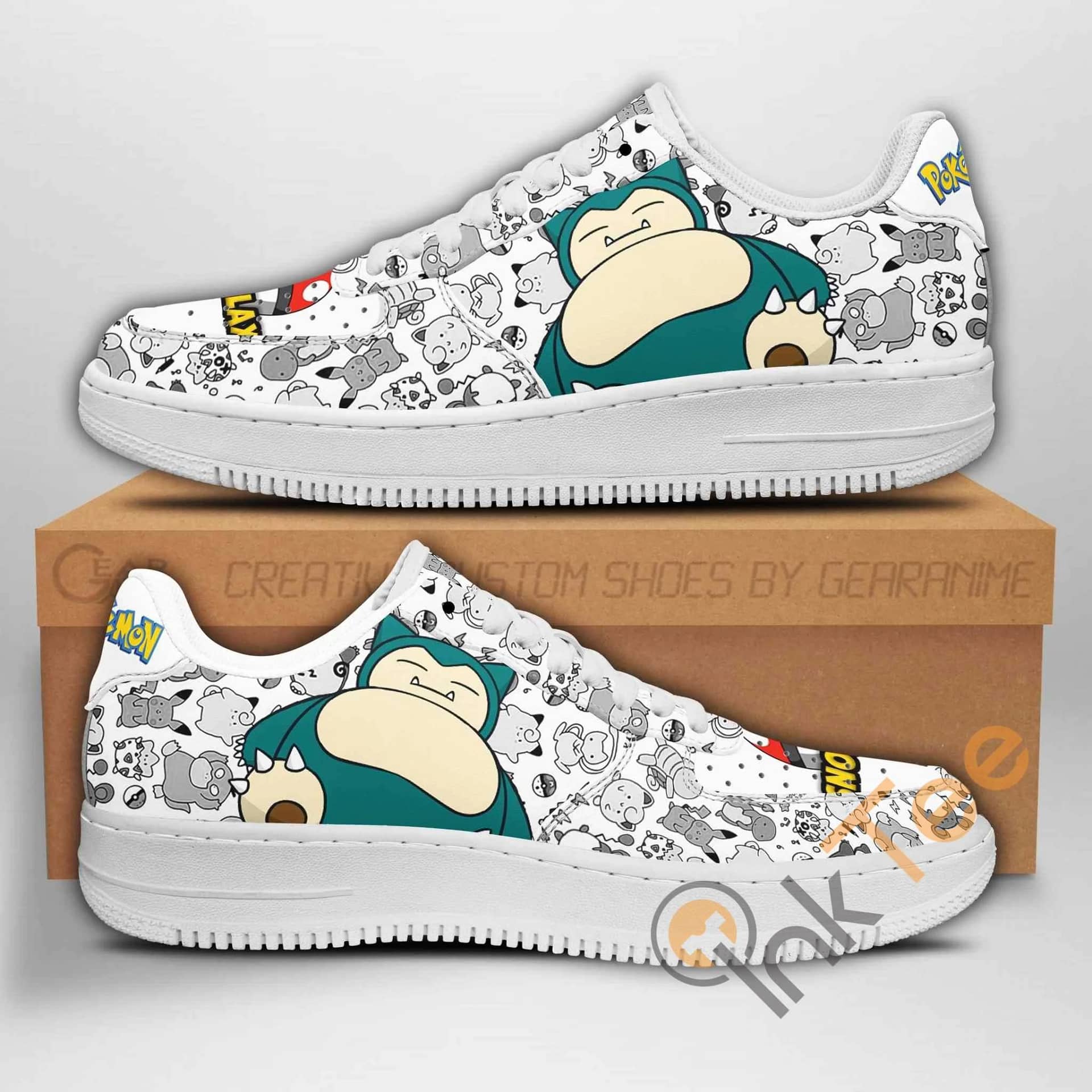 Snorlax Pokemon Nike Air Force Shoes