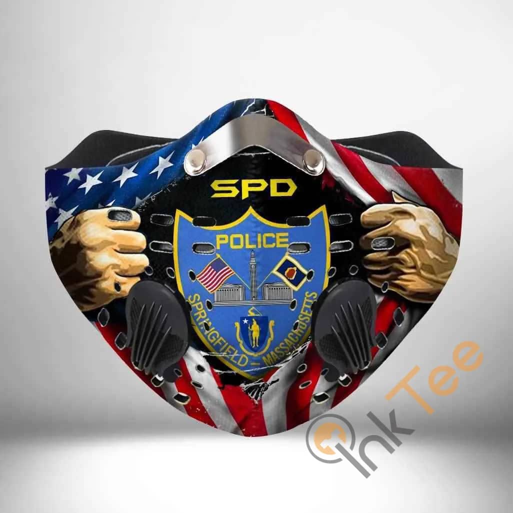 Springfield Police Department Filter Activated Carbon Pm 2.5 Fm Sku 2220 Face Mask
