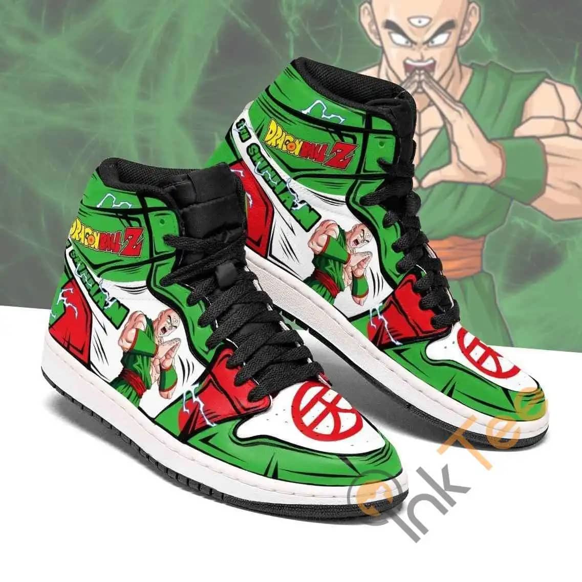 Tien Shinhan Dragon Ball Z Anime Sneakers Air Jordan Shoes