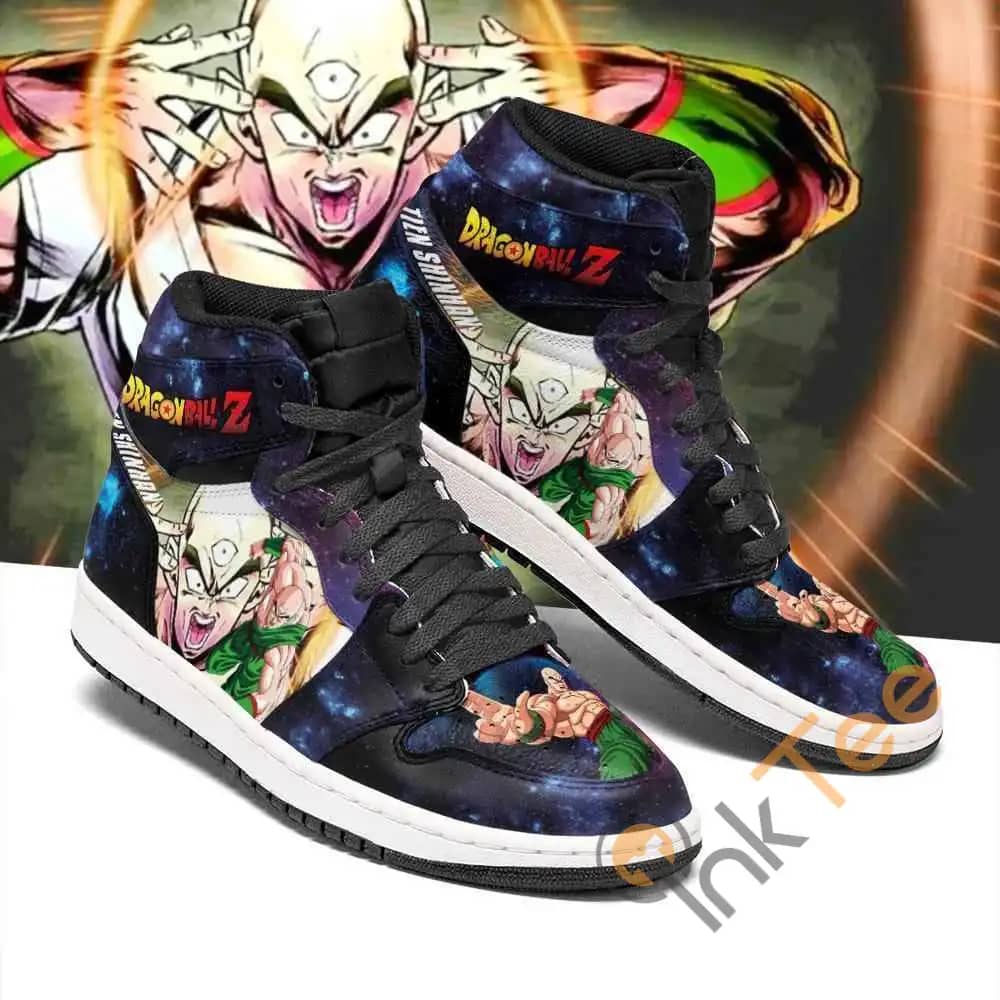 Tien Shinhan Galaxy Dragon Ball Z Sneakers Anime Air Jordan Shoes