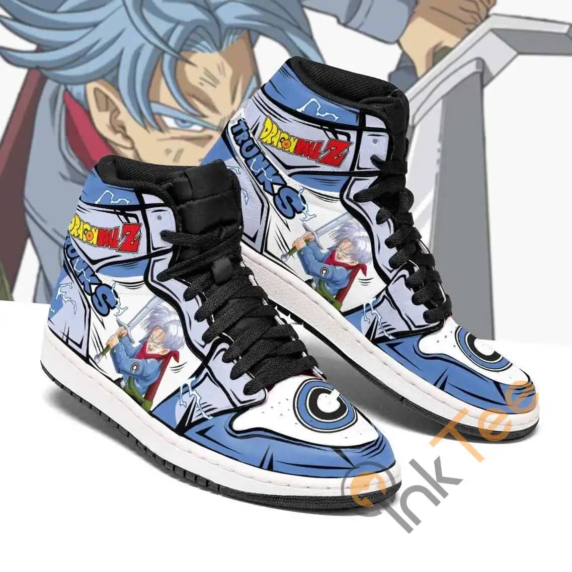 Trunks Dragon Ball Z Anime Sneakers Air Jordan Shoes