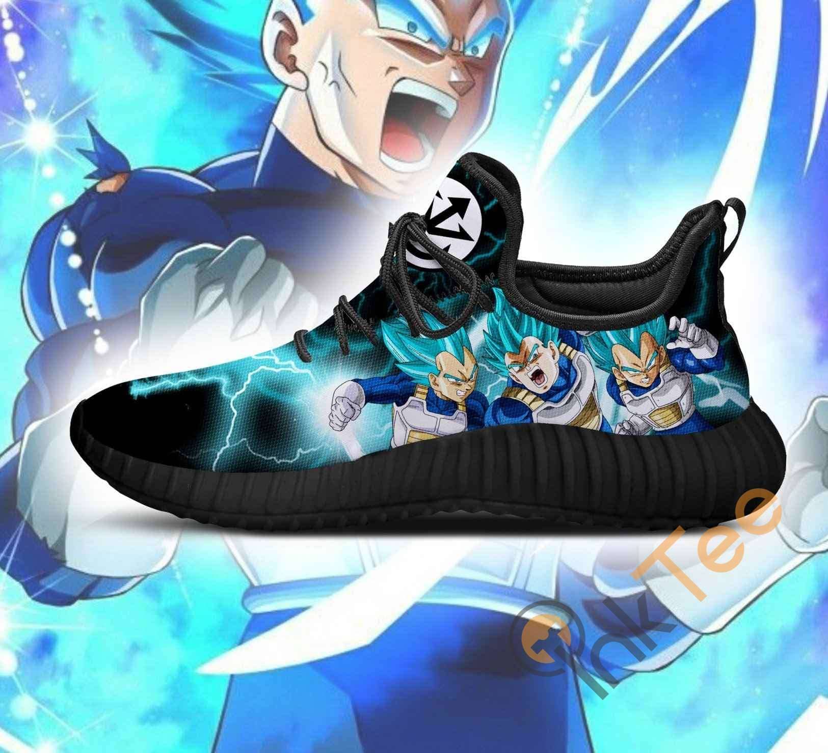 Inktee Store - Vegeta Blue Dragon Ball Anime Reze Shoes Image