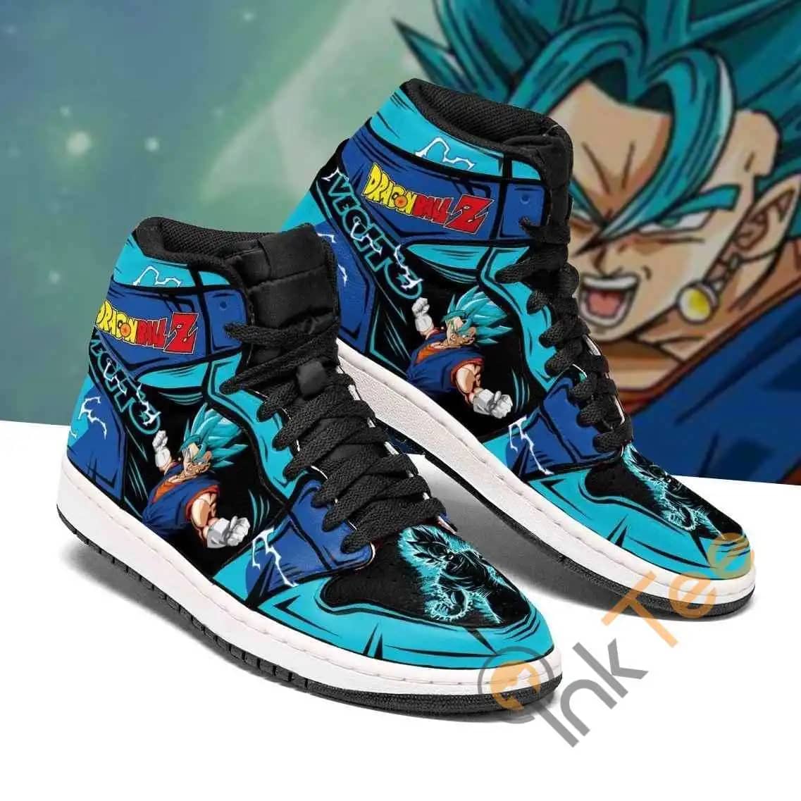 Vegito Blue Dragon Ball Z Anime Sneakers Air Jordan Shoes