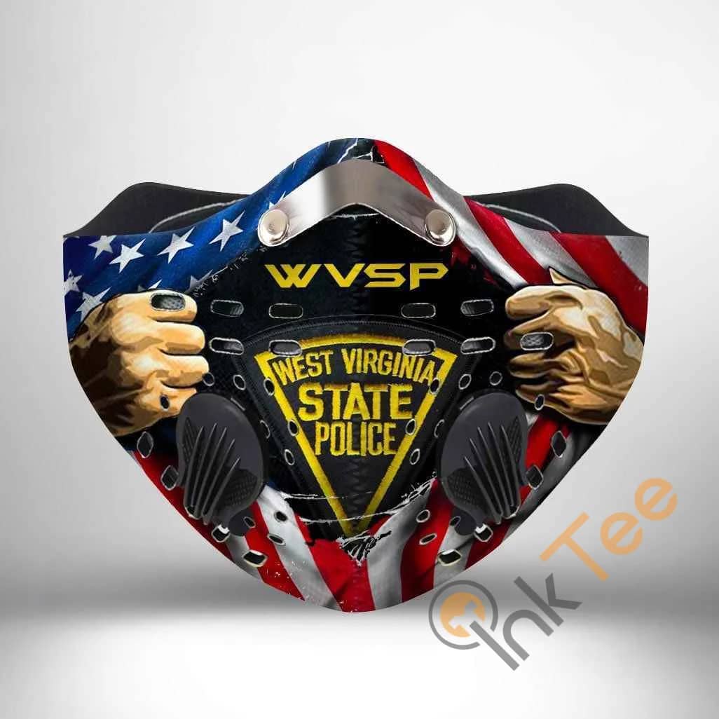 West Virginia State Police Filter Activated Carbon Pm 2.5 Fm Sku 2285 Face Mask