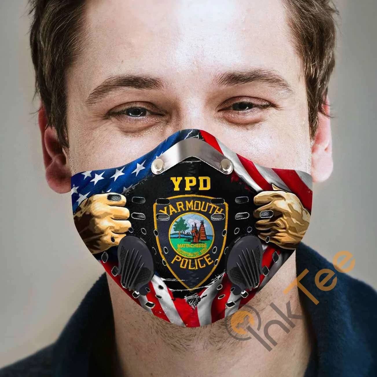 Yarmouth Police Department Filter Activated Carbon Pm 2.5 Fm Sku 2343 Face Mask