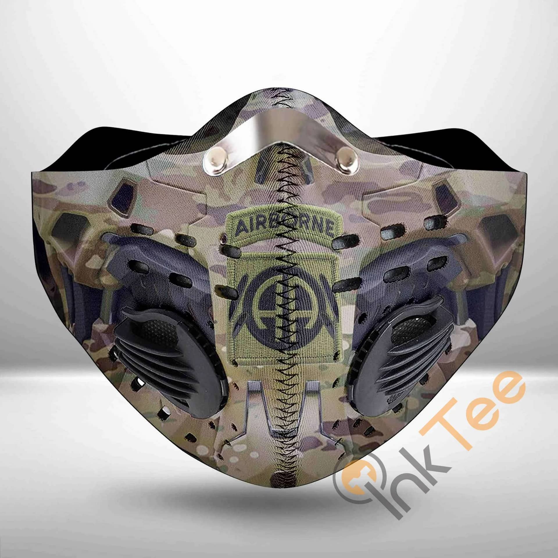 82nd Airborne Division Mecha Filter Activated Carbon Pm 2.5 Face Mask