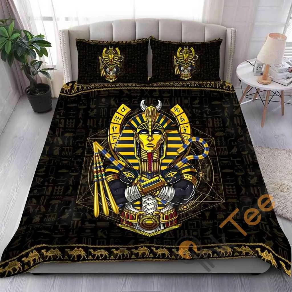 Custom 3d Ancient Egyptian Gods Quilt Bedding Sets
