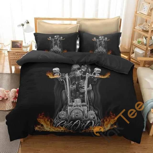 Custom 3d Ride Or Die Fire Quilt Bedding Sets