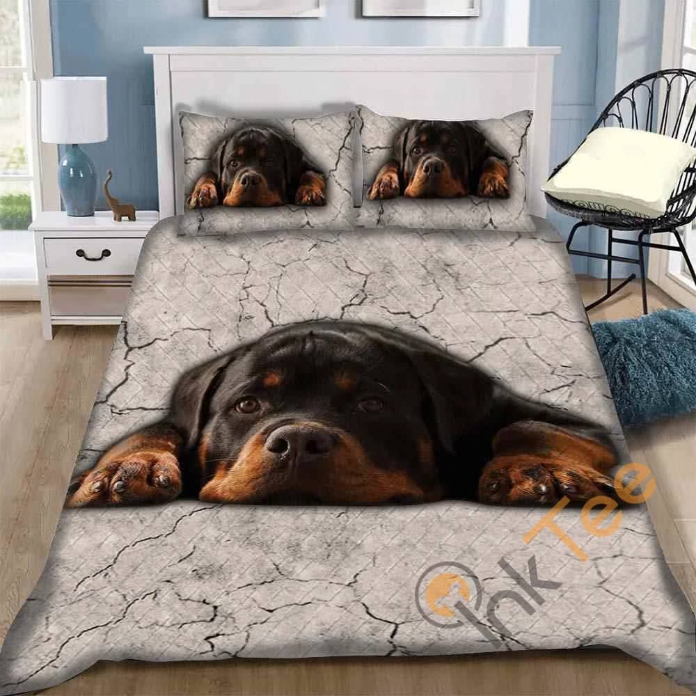 Custom 3D Rottweiler Quilt Bedding Sets