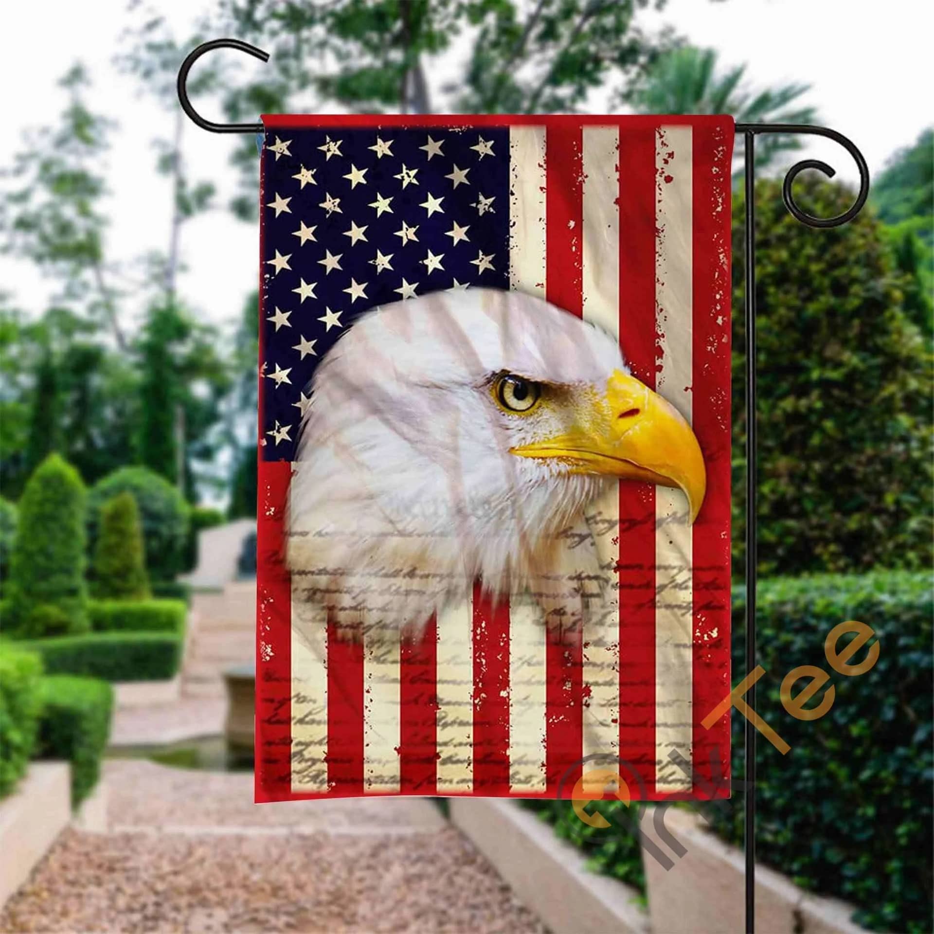 Custom American Eagle Garden Flag