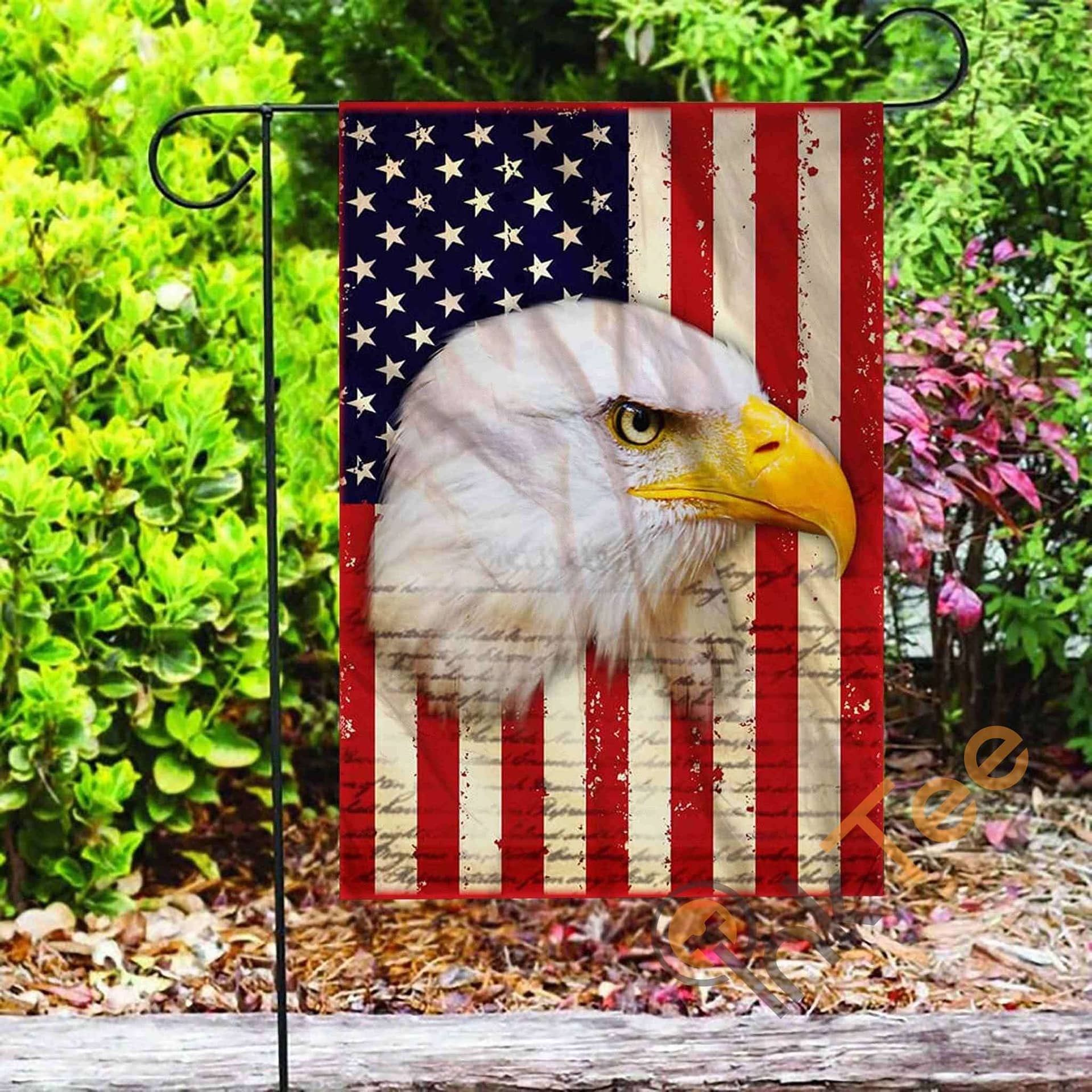 Inktee Store - Custom American Eagle Garden Flag Image