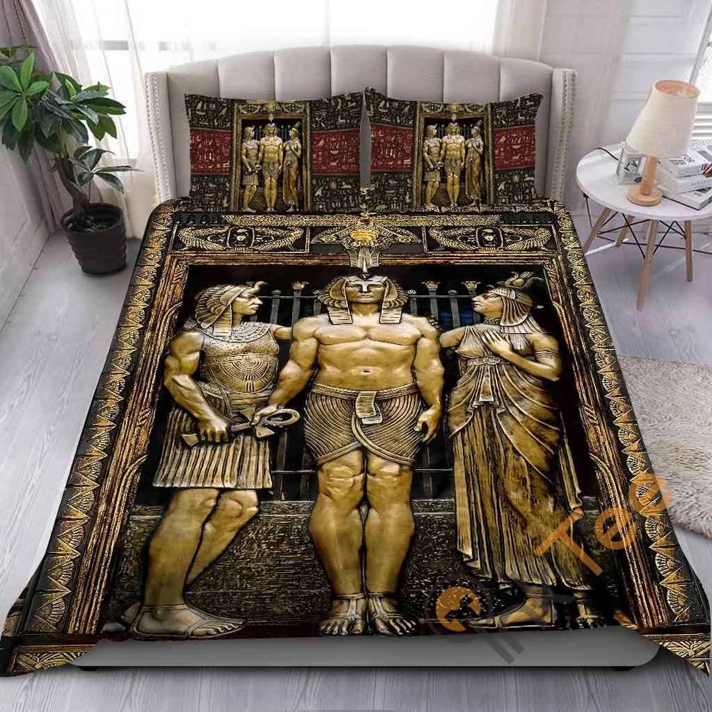 Custom Ancient Egyptian God Quilt Bedding Sets