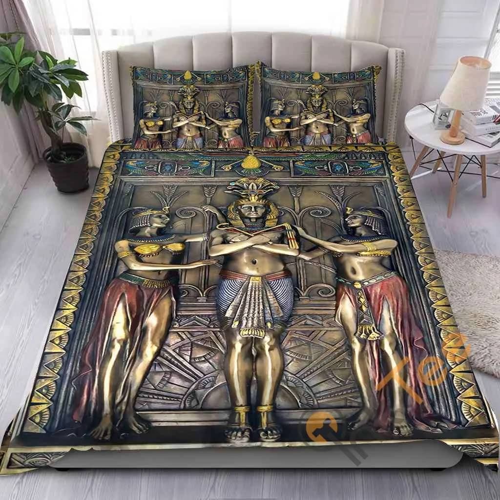 Custom Ancient Egyptian Goddess Quilt Bedding Sets