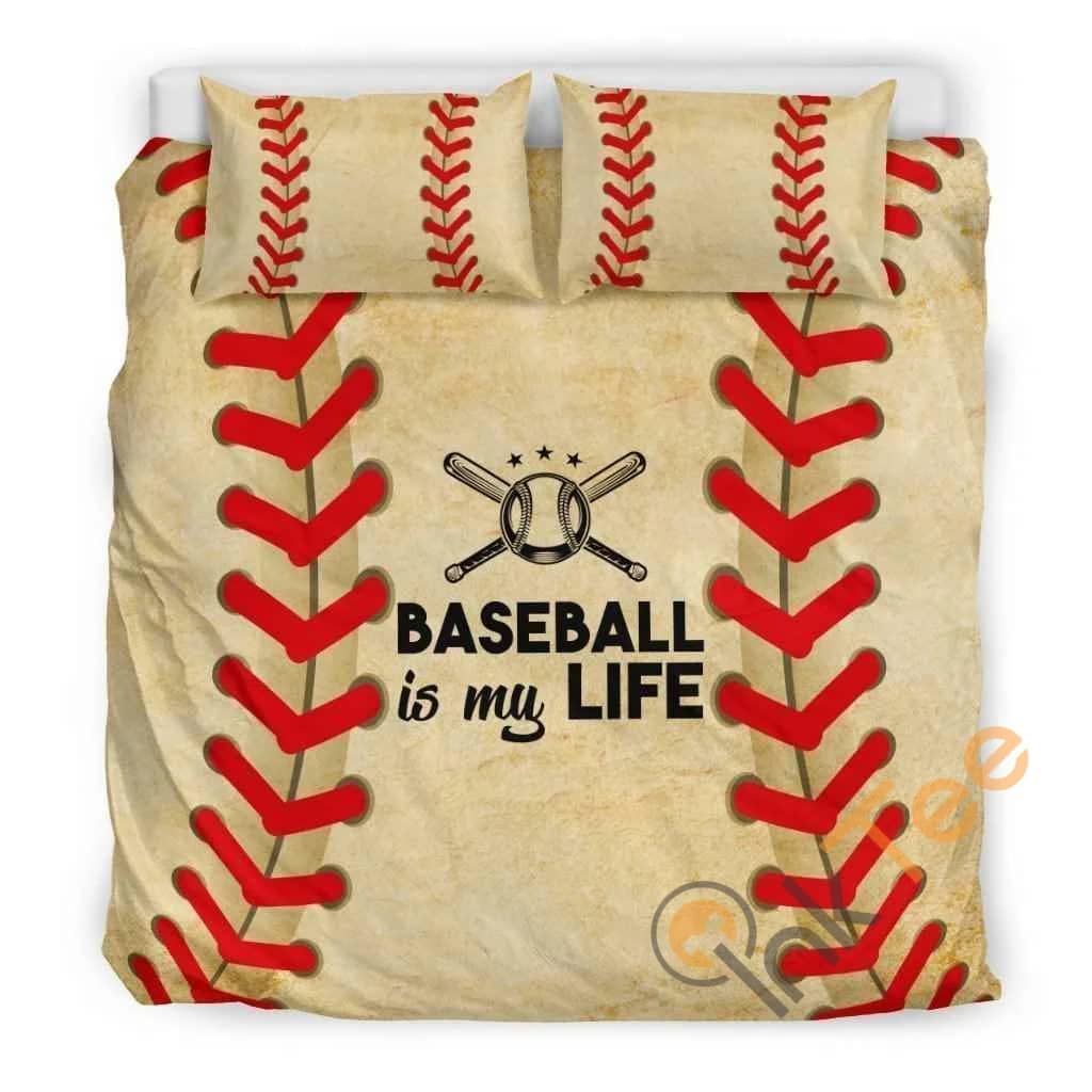 Custom Baseball Is My Life Quilt Bedding Sets