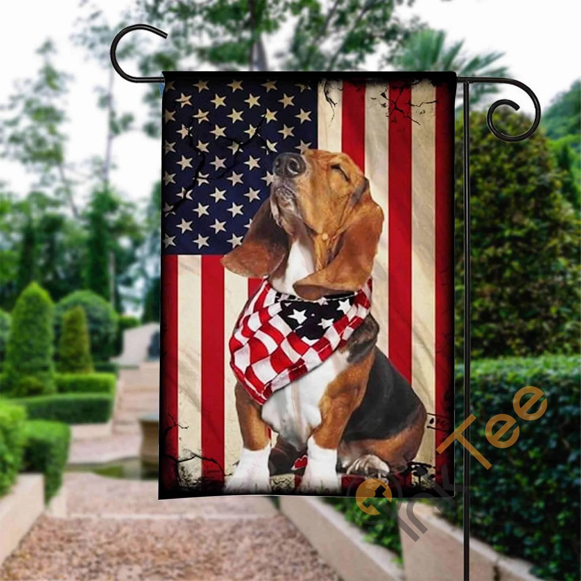 Custom Beagle Happy 4th Of July American Us Garden Flag