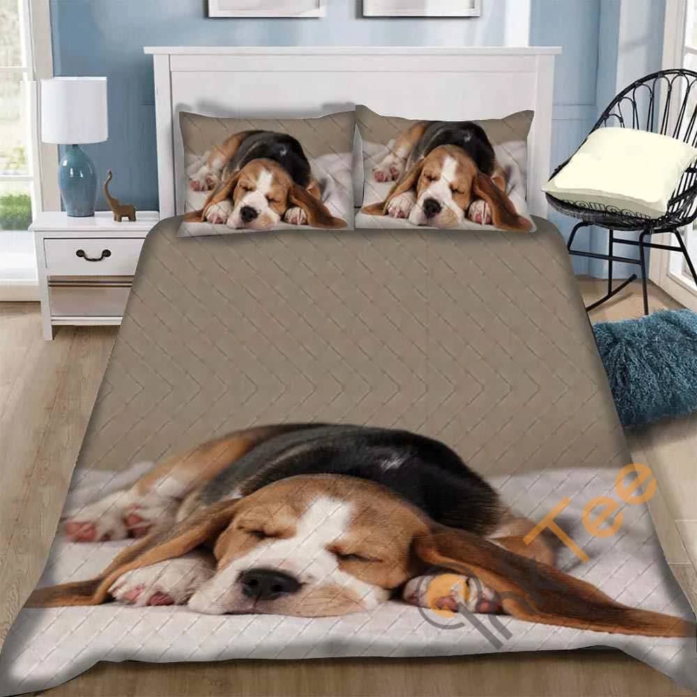 Custom Beagle Quilt Bedding Sets