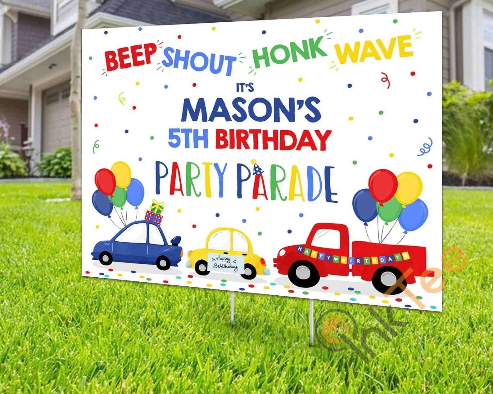 Custom Birthday Personalized Birthday Gift For Kids Yard Sign