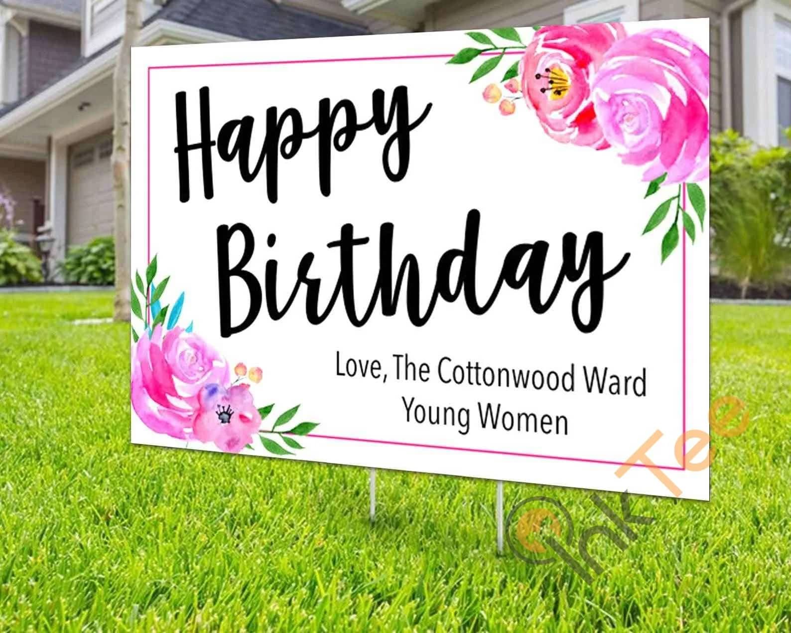 Custom Birthday Personalized Yard Sign