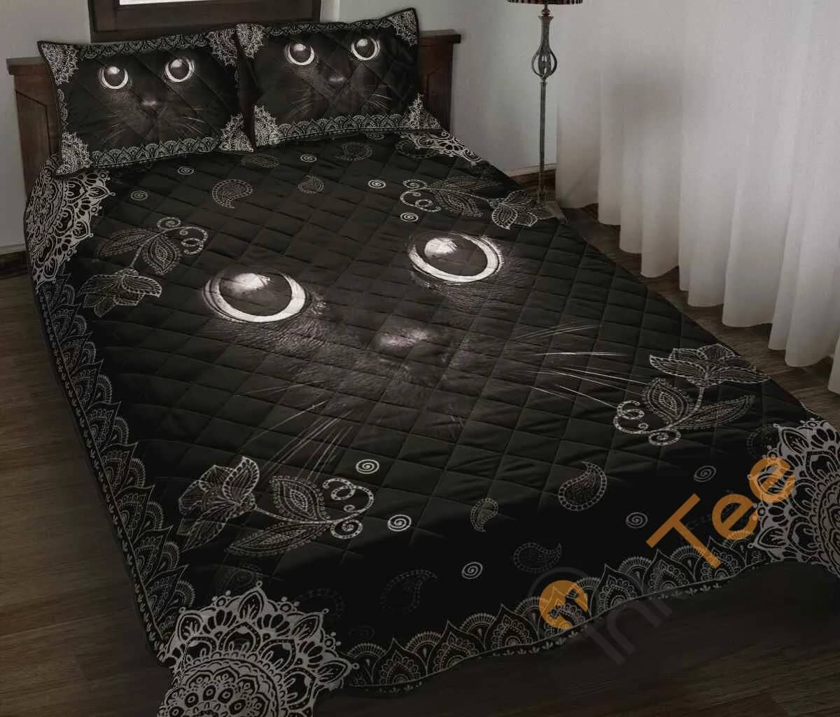 Custom Black Cat Quilt Bedding Sets