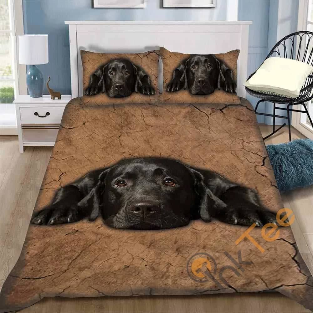 Custom Black Labrador Quilt Bedding Sets