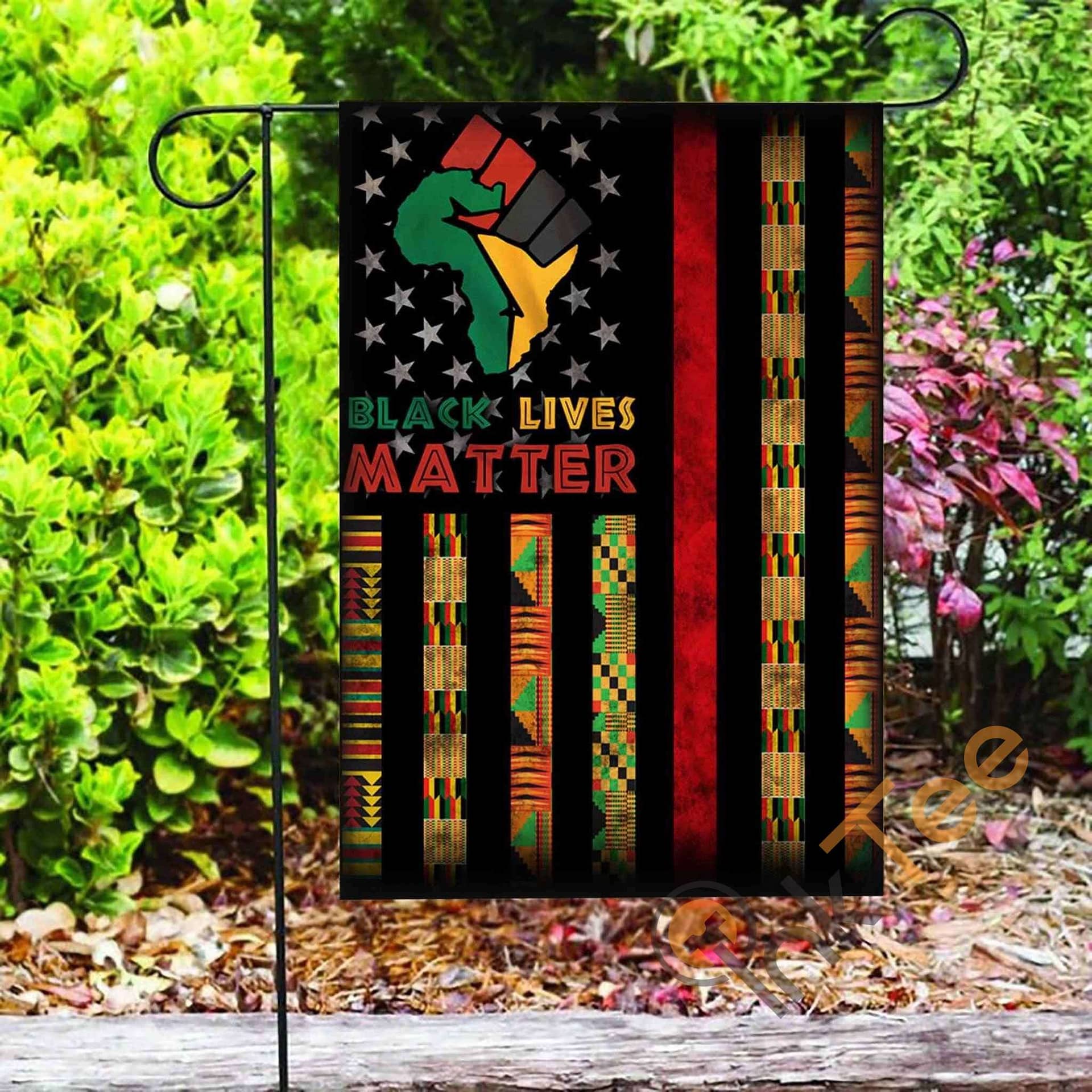 Inktee Store - Custom Black Lives Matter African American Garden Flag Image